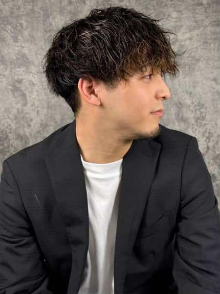 並みパーマ