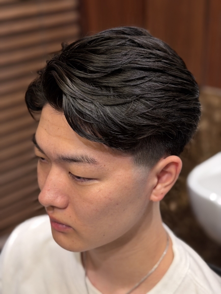 上野｜テーパーフェード×ナチュラルメンズスタイル