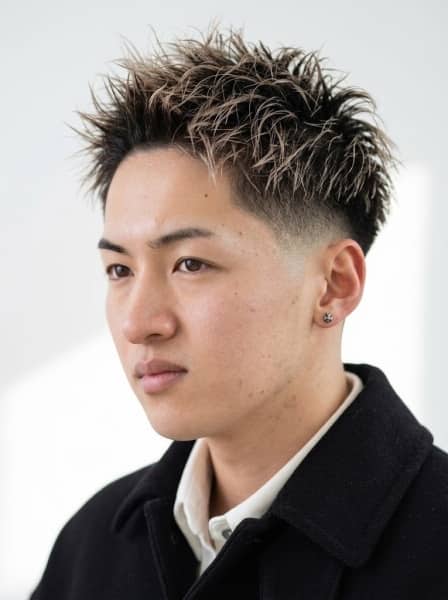 ツーブロックスパイキーショート