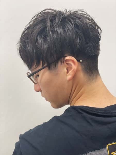 ツーブロックショート