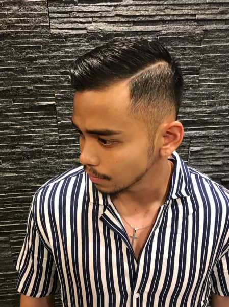 Skin Fade with Part