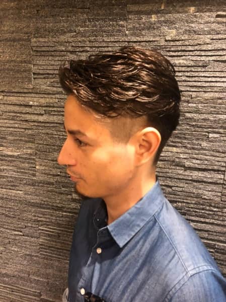 shaved sides style