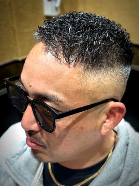 シルバーメッシュ スキンフェード