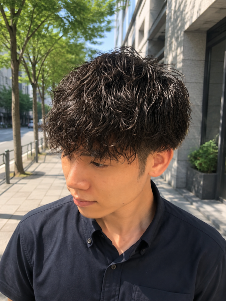 都会的な色気。ツイストスパイラル×ツーブロック